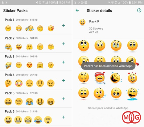 4) Stickers for WhatsApp (Emojis)