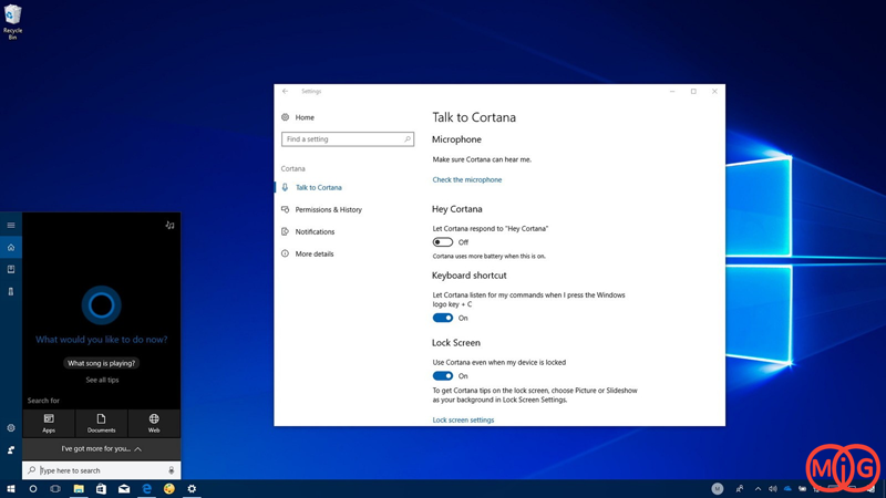 فعال کردن Cortana در ویندوز 10