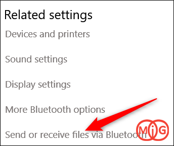 Send or receive files via Bluetooth