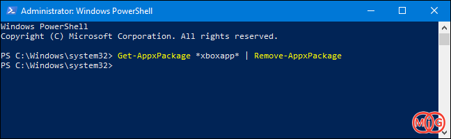     Get-AppxPackage *xboxapp* | Remove-AppxPackage