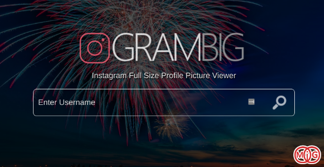 GramBig (Web) : مشاهده تصاویر پروفایل به صورت بزرگ