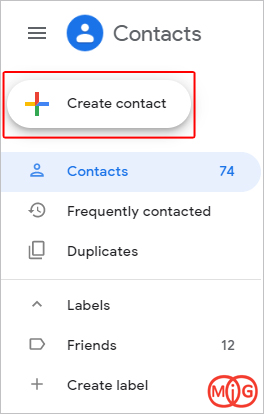 Create contact 