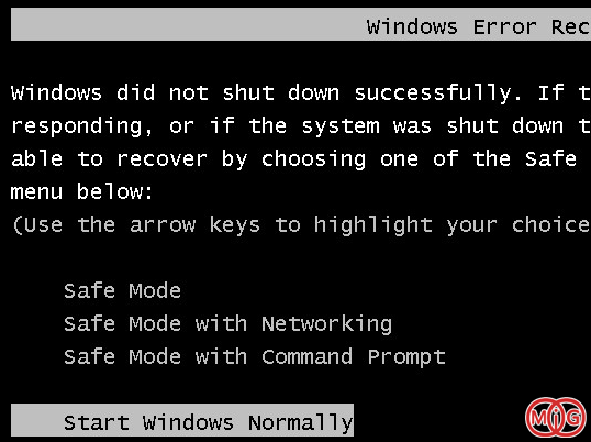 Start Windows Normally راه اندازی کنید