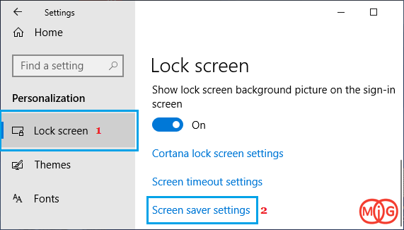 قفل شدن ویندوز به طور خودکار توسط Screen Saver