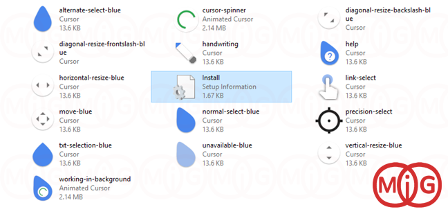 Android Material Cursors (Blue)