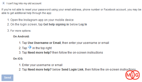 I can't log into my old account :