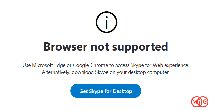 browser not supported