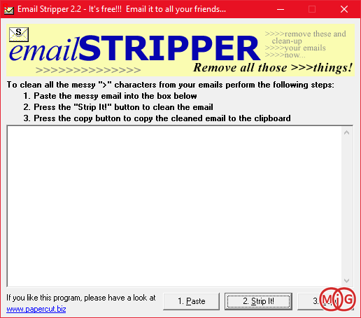 Email Stripper