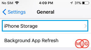 Settings > General > iPhone Storage 
