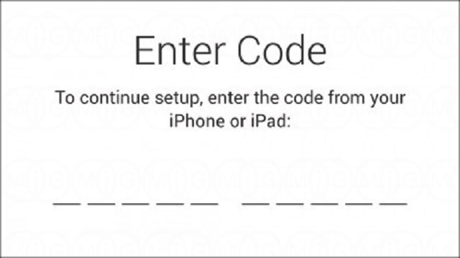 code from your iphone or ipad