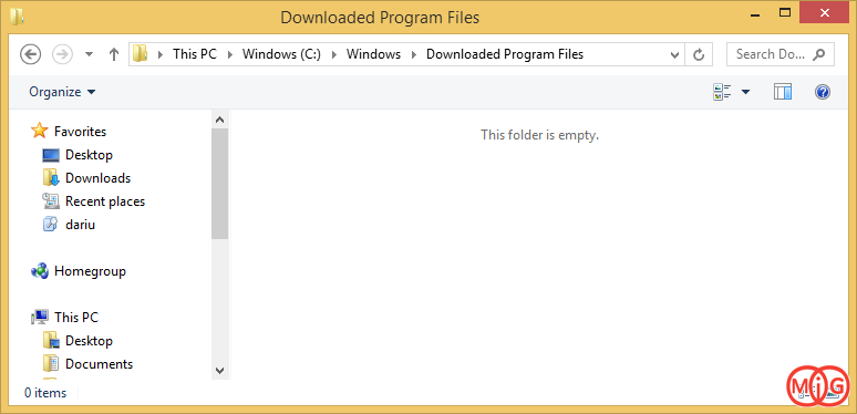پوشه Downloaded Program Files