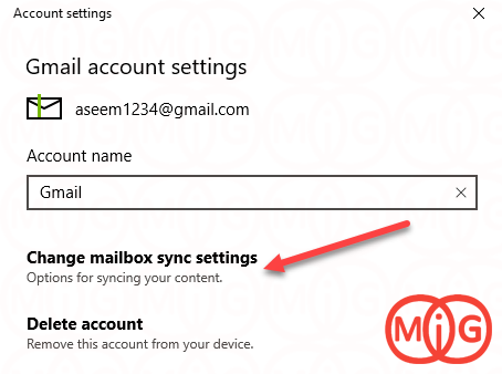 gmail account settings mail app
