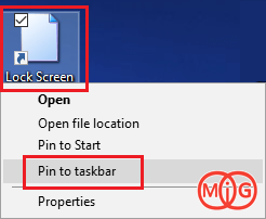 Pin To taskbar 