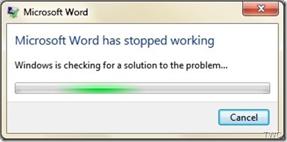 خطا Microsoft Word not responding