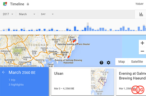 Google Timeline در مقایسه با Location History Visualizer
