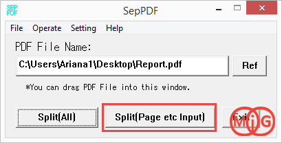 Split(Page etc Input)