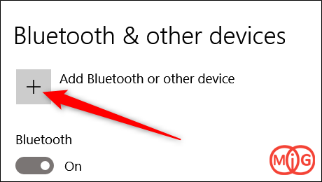 Add Bluetooth or Other Device 