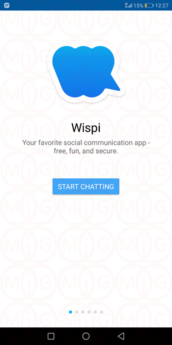 صفحه خوش آمدگویی Wispi