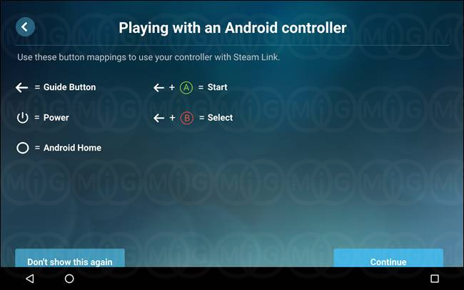 playing with an android controller