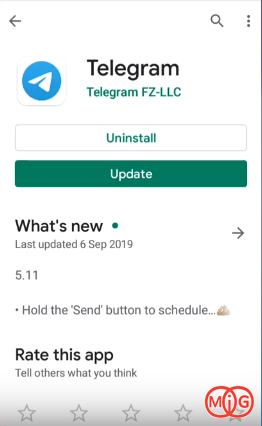 بروزرسانی تلگرام