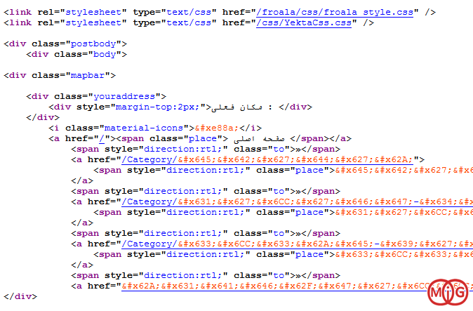 کد HTML