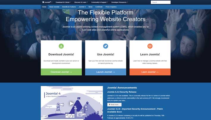 Joomla.org Joomla Content Management System (CMS) It's free