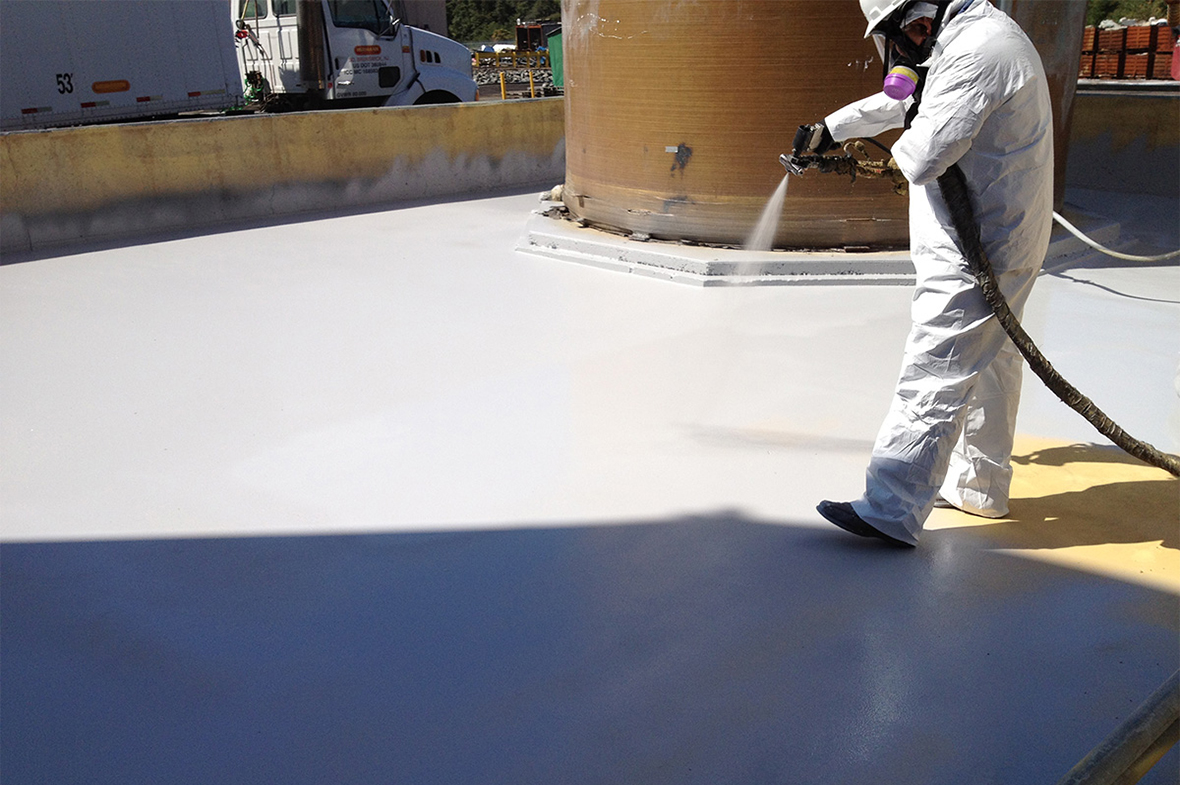 عایق پشت بام سفید