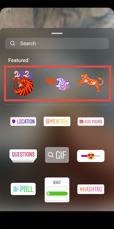 استیکرهای مناسبتی اینستاگرام