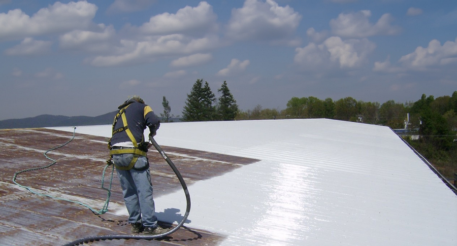 عایق پشت بام سفید