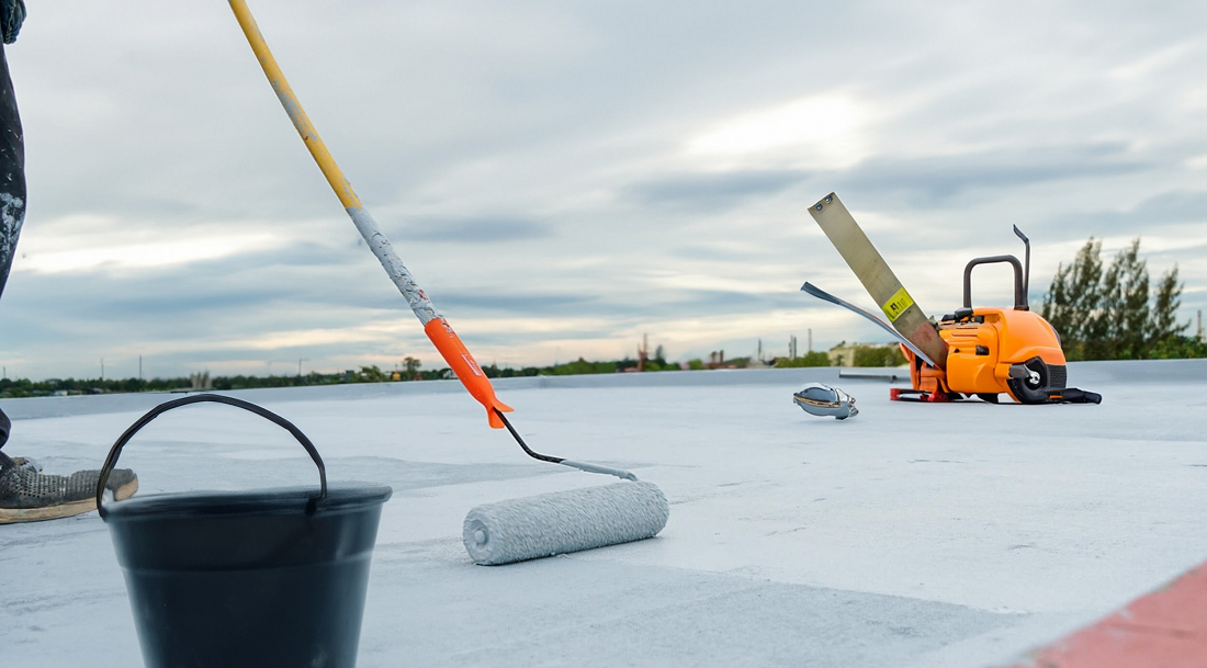 عایق پشت بام سفید