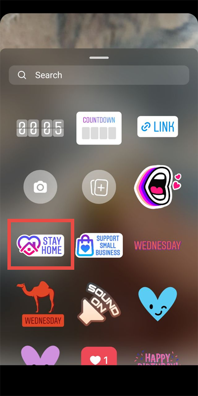 استیکرهای مناسبتی (کرونا) اینستاگرام