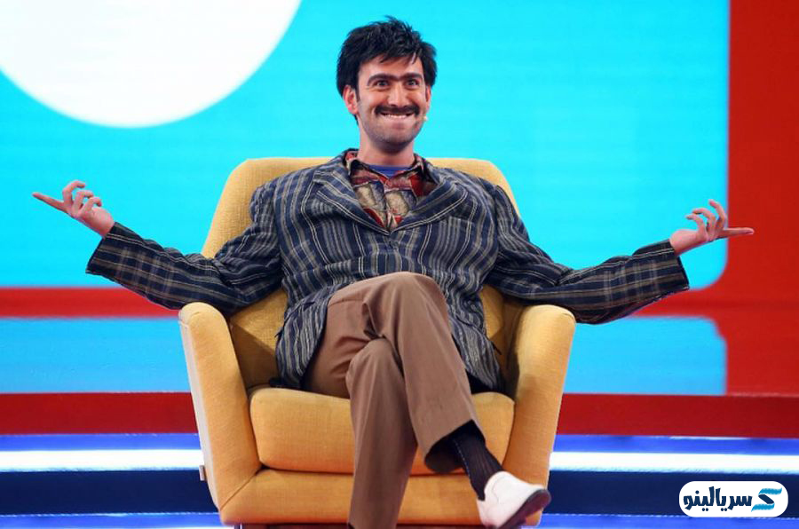 نیما شعبان نژاد بازیگر سریال راز بقا در برنامه خندوانه در نقش بایرام