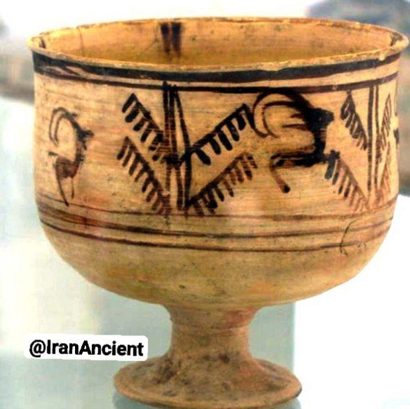 سفالینه بز در شهر سوخته